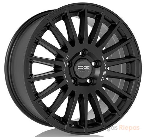 OZ Racing Rally Desert 8x18 6x130 ET45, black · matte (Matt Black Silver Lettering)