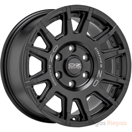 OZ Racing Rally Legend 8x17 6x120 ET35, melns · matēts (Matt Black + Dark Lettering)