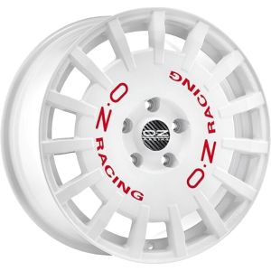 OZ Racing Rally Racing Van 8x18 5x120 ET45, balts (Race White Red Lettering)