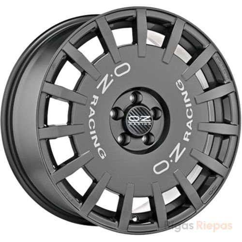 OZ Racing Rally Racing Van 8x18 5x112 ET45, antracīta (Dark Graphite Silver Lettering)