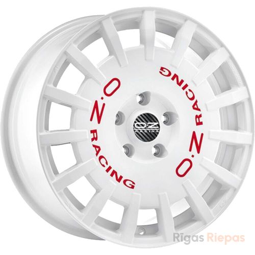 OZ Racing Rally Racing Van 7.5x18 5x160 ET48, balts (Race White Red Lettering)