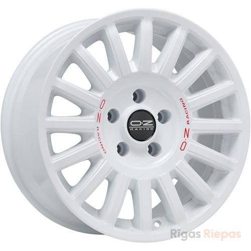 OZ Racing Rally Raid 8.5x18 5x130 ET32, white (Race White Red Lettering)