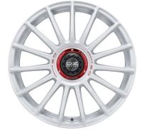 OZ Racing Superturismo Evoluzione WRC 8x18 5x112 ET48, balts (Race White Red Lettering)