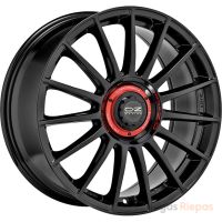 OZ Racing Superturismo Evoluzione 8.5x19 5x108 ET45, melns · spīdīgs (Gloss Black + Red Lettering)