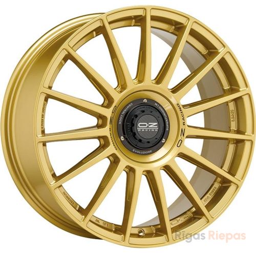 OZ Racing Superturismo Evoluzione 8x18 5x114.3 ET45, gold (Race Gold Black Lettering)