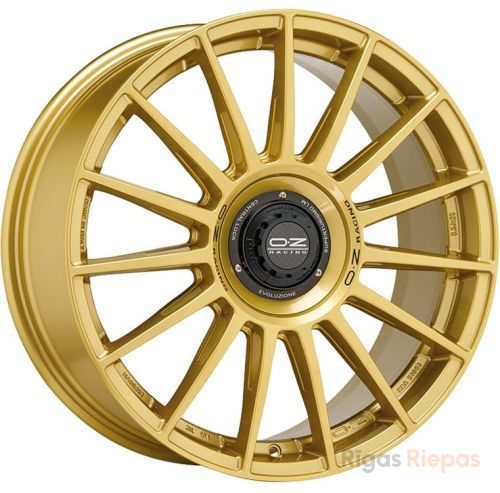 OZ Racing Superturismo Evoluzione 8.5x19 5x112 ET44, золотистый (Race Gold Black Lettering)