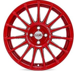 OZ Racing SUPERTURISMO LM RED WHITE LETTERING 7x17 4x100 ET42, красный (RED WHITE LETTERING)