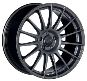 OZ Racing Superturismo LM 7x17 4x100 ET37, антрацитовый · матовый (Matt Graphite Silver Lettering)