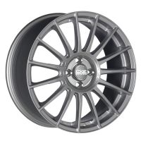 OZ Racing Superturismo LM 7x17 4x100 ET37, sudraba · matēts (Matt Race Silver Black Lettering)