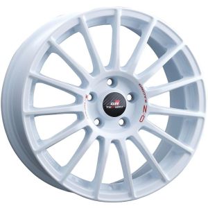 OZ Racing Superturismo TGR-WRT 8x18 5x114.3 ET45, balts (Race White + Red Lettering)