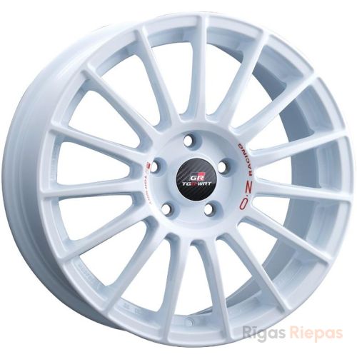 OZ Racing Superturismo TGR-WRT 8x18 5x114.3 ET45, white (Race White + Red Lettering)