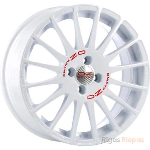 OZ Racing Superturismo WRC 6x14 4x100 ET36, white (Race White Red Lettering)