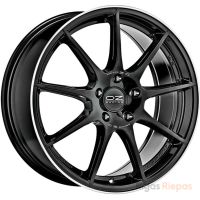 OZ Racing Veloce GT 7.5x17 5x100 ET35, melns · pulēts (Gloss Black+Diamond Lip+Silver Lettering)