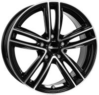RC Design RC27 6x16 5x108 ET44, melns · pulēts