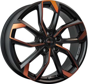 RC Design RC34 8.5x20 5x112 ET38, black · matte (Black Orange Matt (BOM))