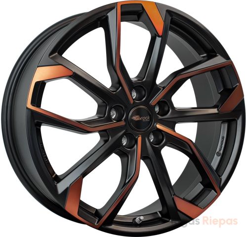 RC Design RC34 7.5x19 5x112 ET50, black · matte (Black Orange Matt (BOM))