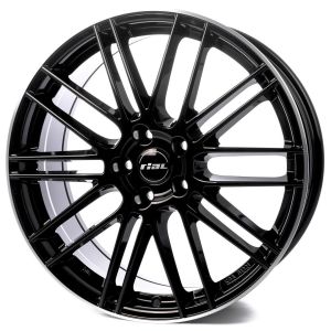 Rial Kibo 8x18 5x105 ET38, чёрный · полированный (Diamond Black Polished Lip)