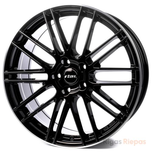 Rial Kibo 8.5x20 5x114.3 ET36, black · polished (Diamond Black Polished Lip)