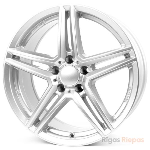 Rial M10 8x17 5x112 ET48, sudraba (Polar Silver)