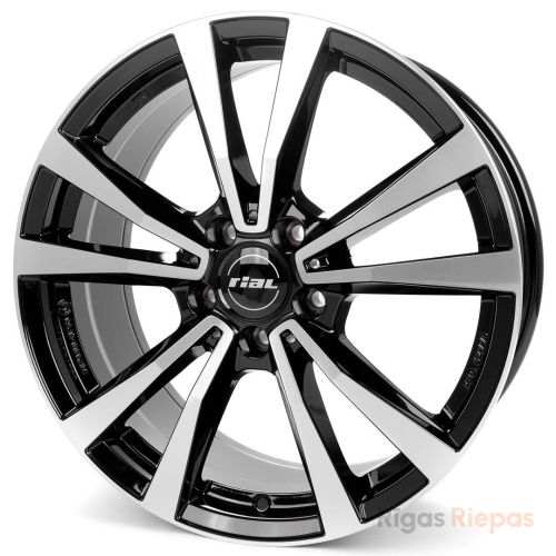 Rial M12 8x18 5x112 ET43, melns · pulēts