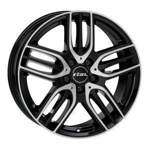 Rial M14-E diamond-black frontpolished 7.5x18 5x112 ET48