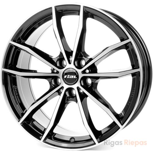 Rial X12 8x18 5x112 ET30, black · polished (Diamond Black Frontpolished)