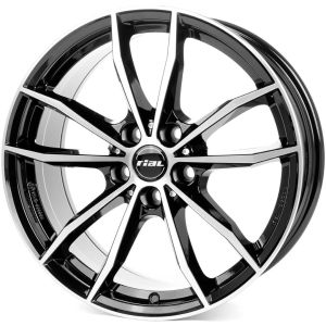 Rial X12X 8.5x19 5x112 ET26, чёрный · полированный