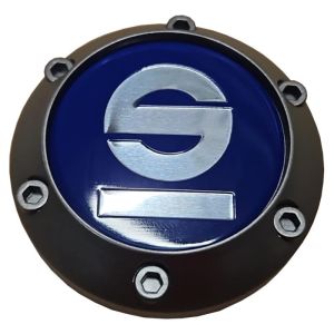 Sparco 81310501 центральный колпачок, синий, PC988, хромированный