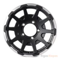 Sparco Dakar Matt Black Lip Polish 5.5x16 5x139.7 ET5