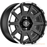Sparco Dakar 8.5x18 6x135 ET25, чёрный · полированный (Matt Black Lip Polished+Rivets)