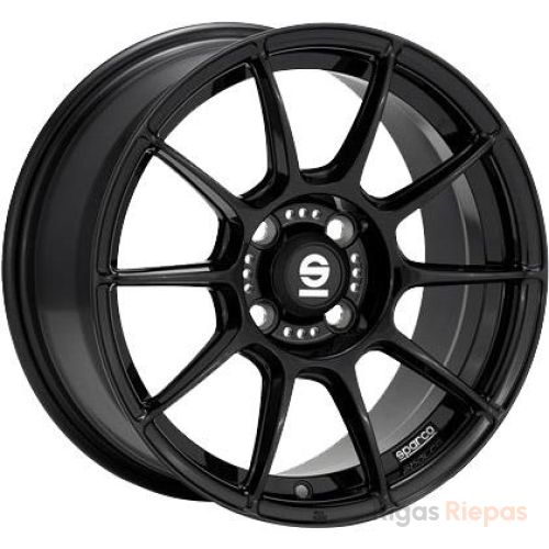 Sparco FF1 7x15 4x100 ET35, чёрный · глянцевый