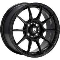 Sparco FF1 7x16 4x108 ET16, melns · spīdīgs