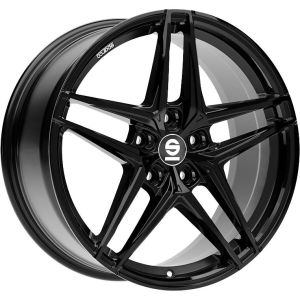 Sparco Record 7.5x17 5x100 ET35, black · gloss