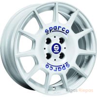 Sparco Terra 7x16 5x114.3 ET45, белый (White Blue Lettering)