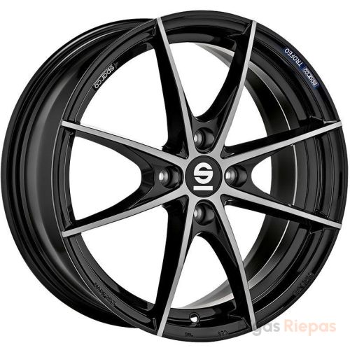 Sparco Trofeo 4 6x15 4x108 ET42, black · polished (Fume Black Full Polished)