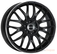 MAK Arrow 9x20 5x112 ET41, Gloss Black Mirror Ring