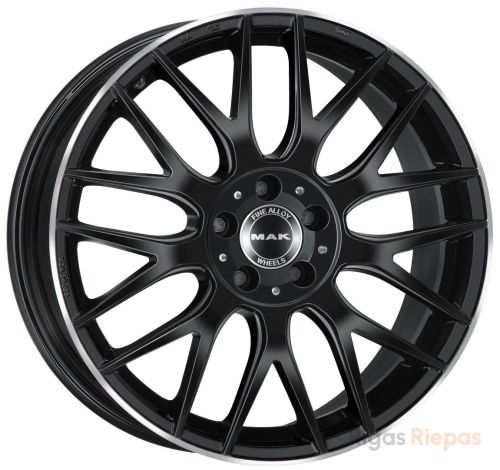 MAK Arrow 9x20 5x112 ET41, Gloss Black Mirror Ring