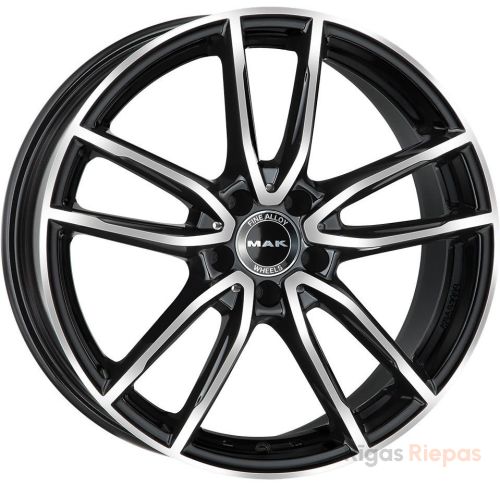 MAK Evo 9x20 5x112 ET41, Gloss Black Mirror Ring