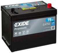 EXIDE EA754 75Ah 630A