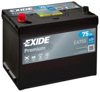 EXIDE EA755 75Ah 630A