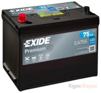 EXIDE EA755 75Ah 630A
