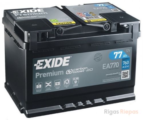 EXIDE EA770 77Ah 760A