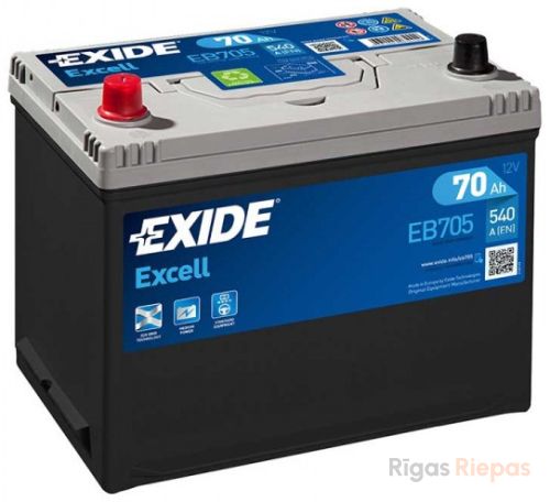 EXIDE EB705 70Ah 540A