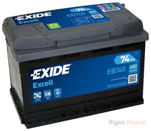 EXIDE EB740 74Ah 680A