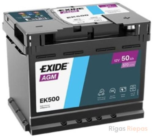 EXIDE EK500 50Ah 570A