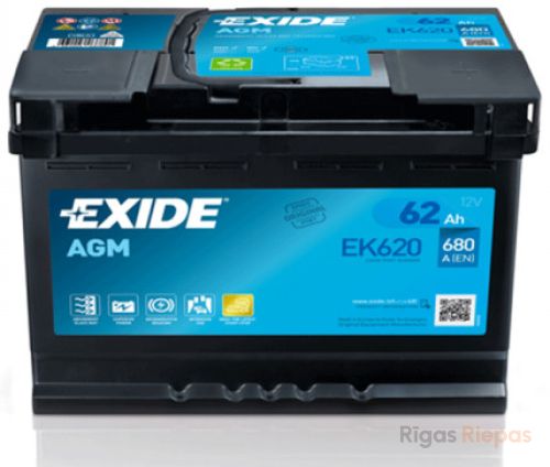 EXIDE EK620 62Ah 680A