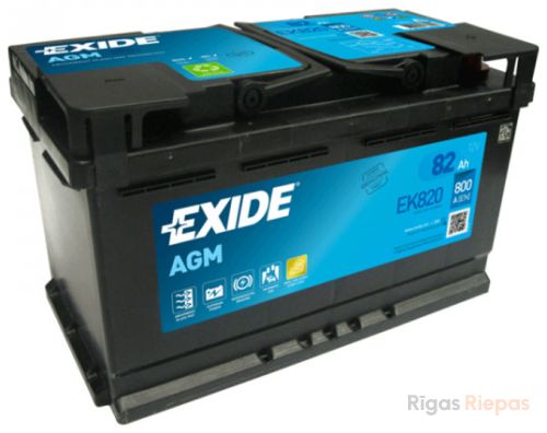 EXIDE EK820 82Ah 800A