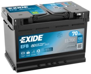 EXIDE EL700 70Ah 760A