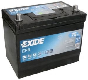 EXIDE EL754 75Ah 750A