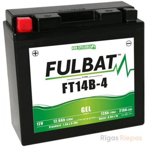 FULBAT GT14B-4 (FT14B-4 Gel) 12Ah 210A